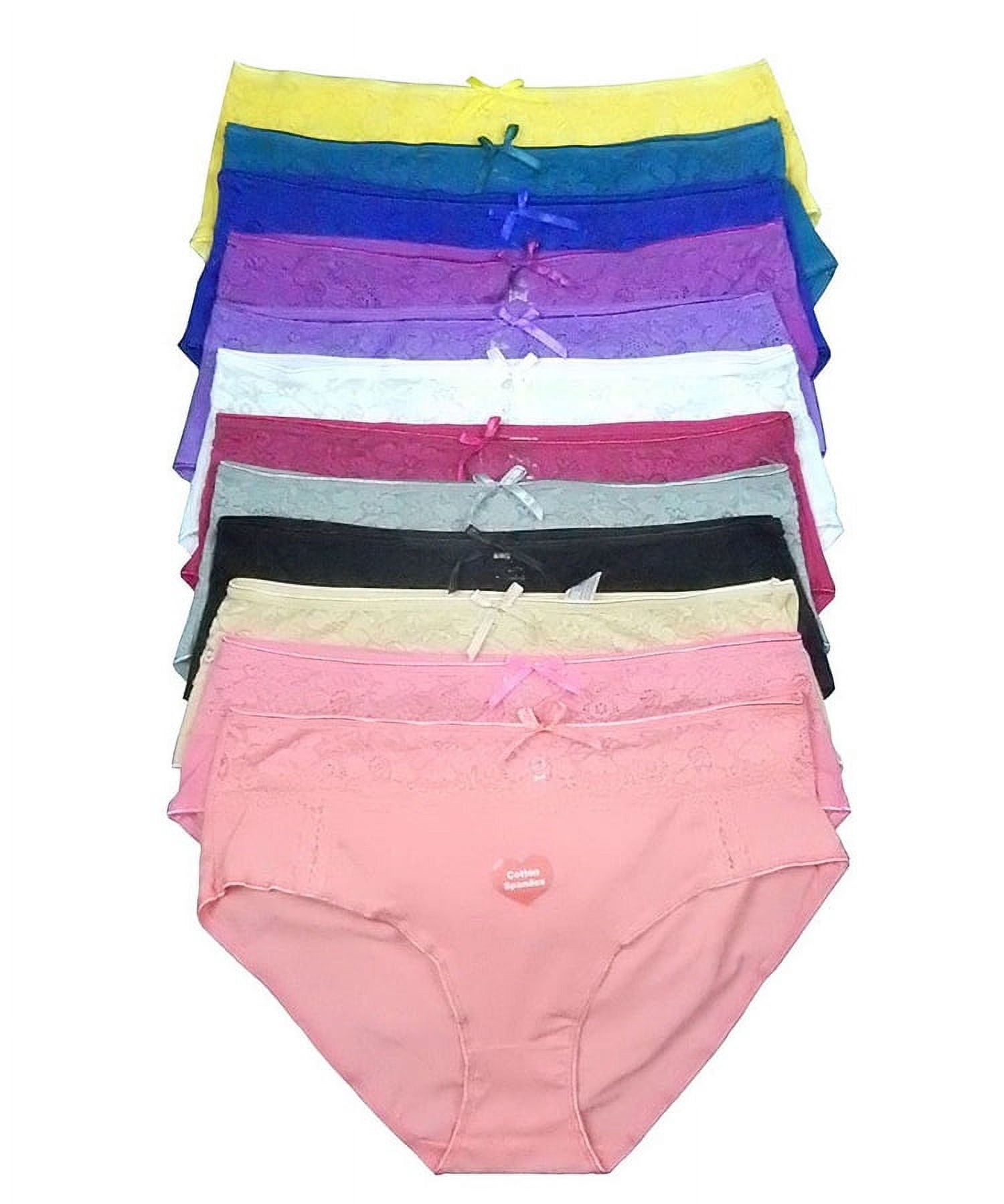 Women Panties Cotton Underwear Plus Size Brief 3XL (10064)