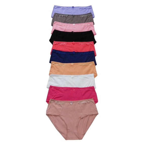 Women Panties Cotton Underwear Plus Size Brief L (P2107)