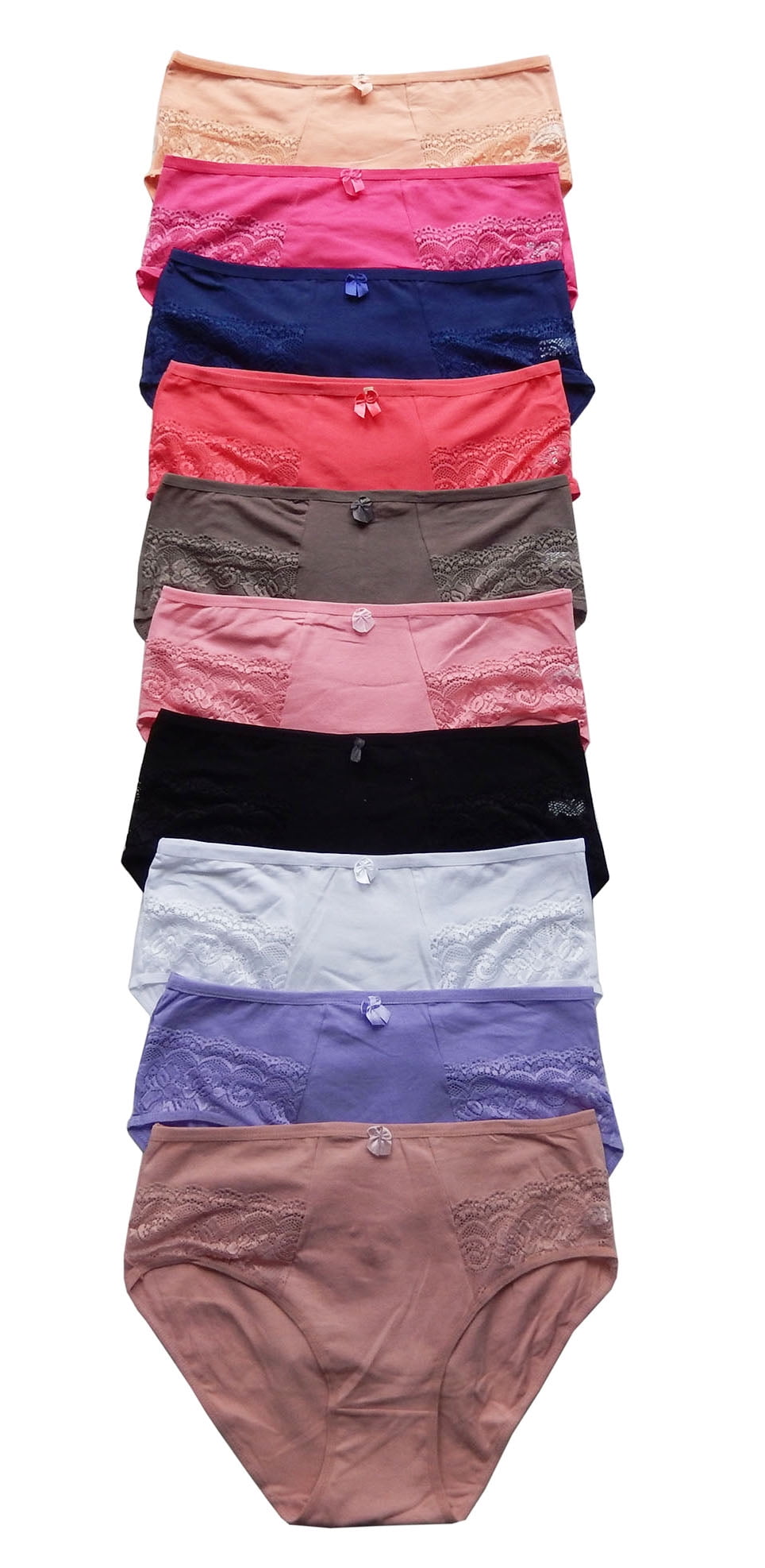 Silverts Women Cotton Brief Extra Plus Size 3-Pack Underwear, 4XL, 3-Pack