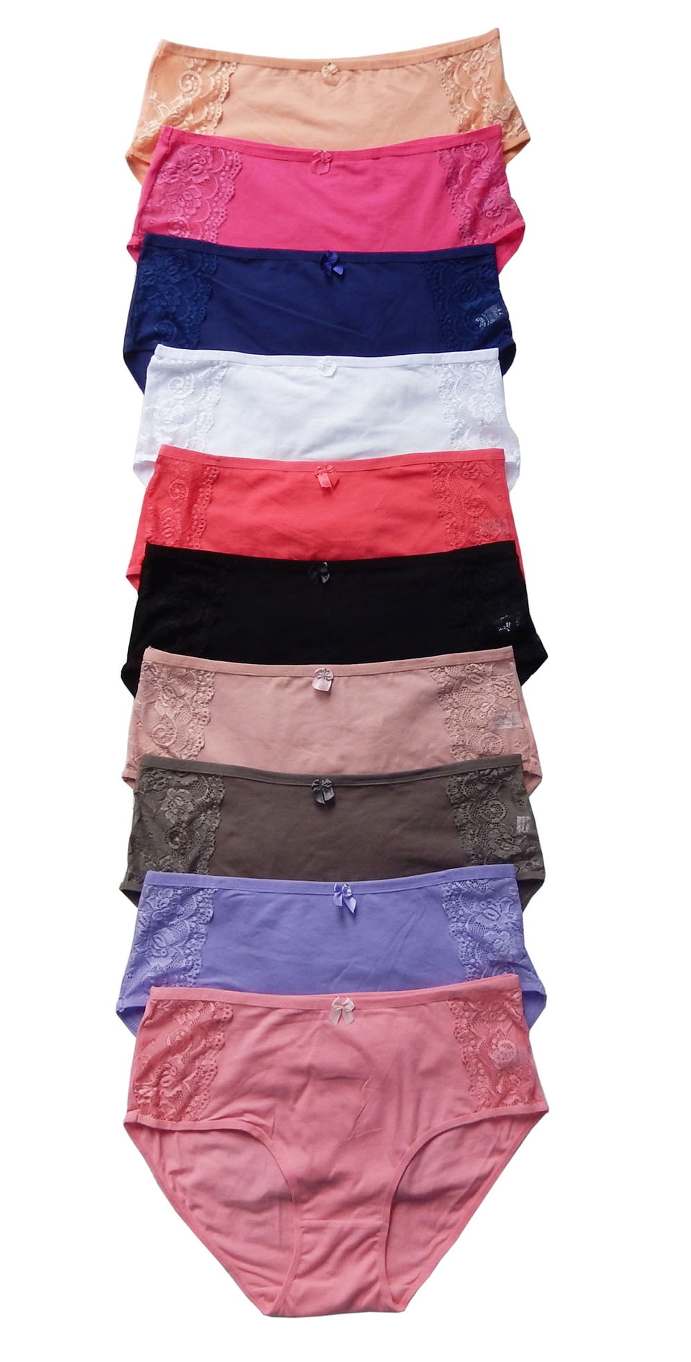 Women Panties Cotton Underwear Plus Size Brief 4XL (10063) 
