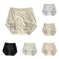 thumbnail image 1 of Women Panties Elongated Crotch Plus Size High Waist Breathable Brief Woman Underwear Light Green M, 1 of 4