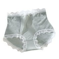 thumbnail image 1 of Women Panties High Waist Lace Seamless Body Shaping Briefs for Daily Wear,Green 2XL, 1 of 8