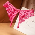 thumbnail image 1 of Women Panties Open File Slit Sex Lace Thong Low Waist Panties Woman Underwear Ladies Underwear plus Size Thong Absorbent Underwear Women See Thru Bikini Panties G String Thongs for Women plus Size, 1 of 3