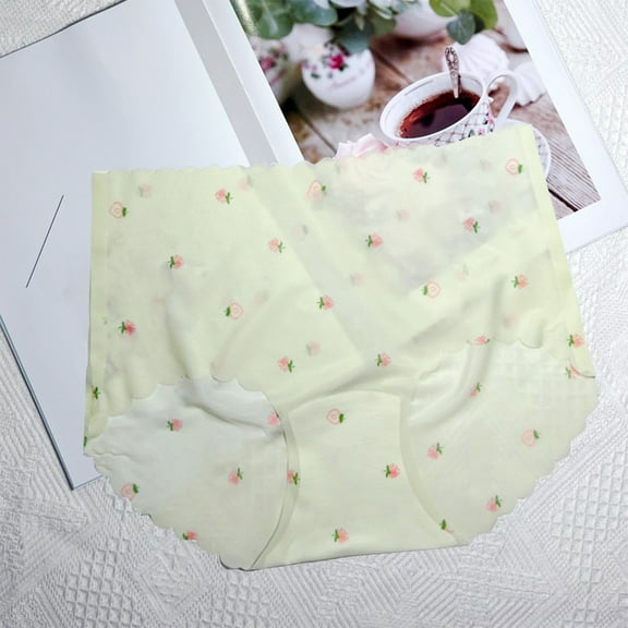 Women Panties Plus Size, Seamless Thin Strawberry Briefs For Women