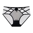 thumbnail image 1 of Women Panties Women's Lace Abdomen Mid-Waisted Waist and Hip Lift Comfortable Body Breathable Underwear Briefs Black XL, 1 of 2