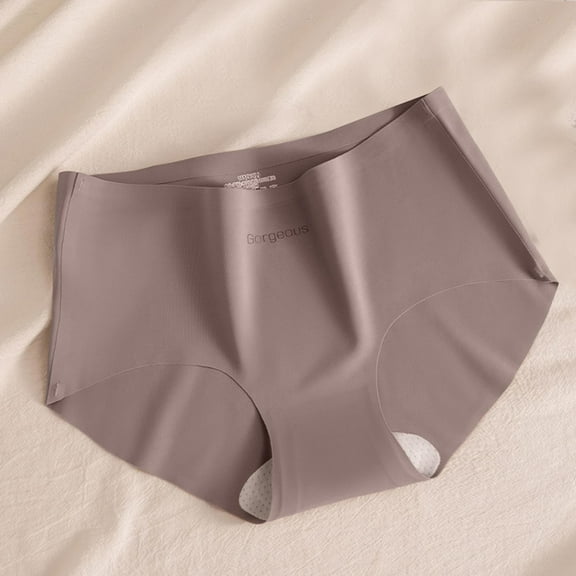 Women Panties Womens Seamless Underwear Thin Mid Waist Panties Underwear for Women Purple L