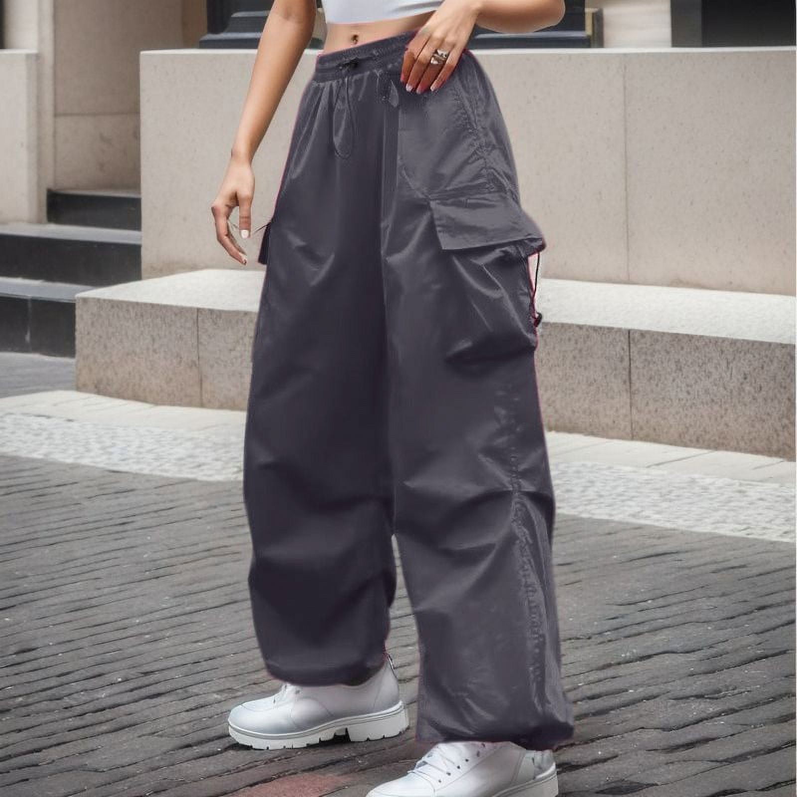Women Pants Business Casual Outfits for Women Grey Baggy Pants Women ...