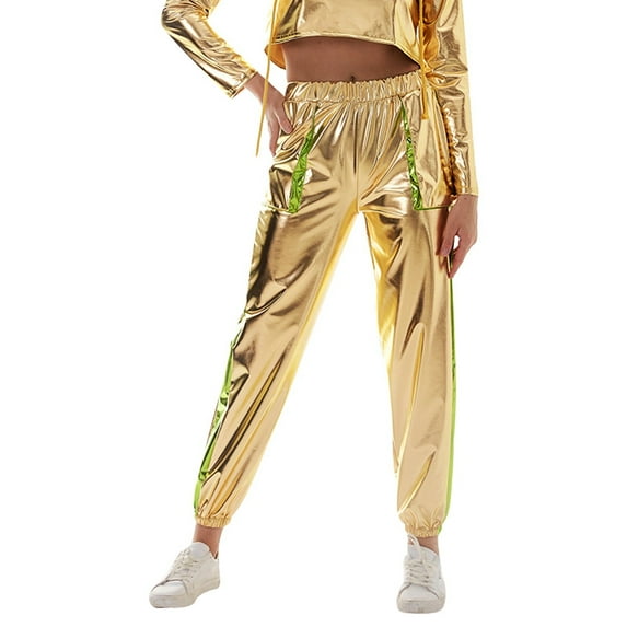 Women Pants Business Women's Black PU Leather Pants High Waist Casual Straight Wide Leg Punk Trousers Office Workwear Slacks For Woman