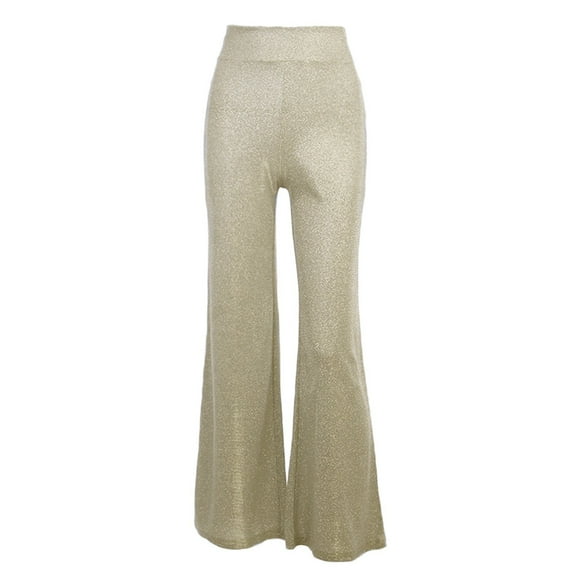Women Pants Casual Pants Gold Pants Loose Pants Wide Leg Elastic Waist Pants for Women Women's Fall Pants