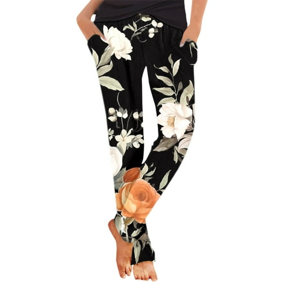 Women Pants Casual Summer Harem Slip On Boho Beach Lightweight Loose With Pockets Trousers for Women