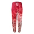 thumbnail image 1 of Women Pants Comfortable Soft Breathable Leggings Fashion Halloween Bloodstain Printed Casual Pants, 1 of 4