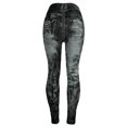 thumbnail image 1 of Women Pants Dressy Casual Jeans Bottom Coloured -Up Super Bomb Slim Nine-Minute Pant Leggings, 1 of 4