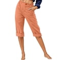 thumbnail image 1 of Women Pants High Waisted Trousers Baggy Pant Capris Pants Womens Pants Casual Comfy Dress Pants Cute Pants for Women, 1 of 4