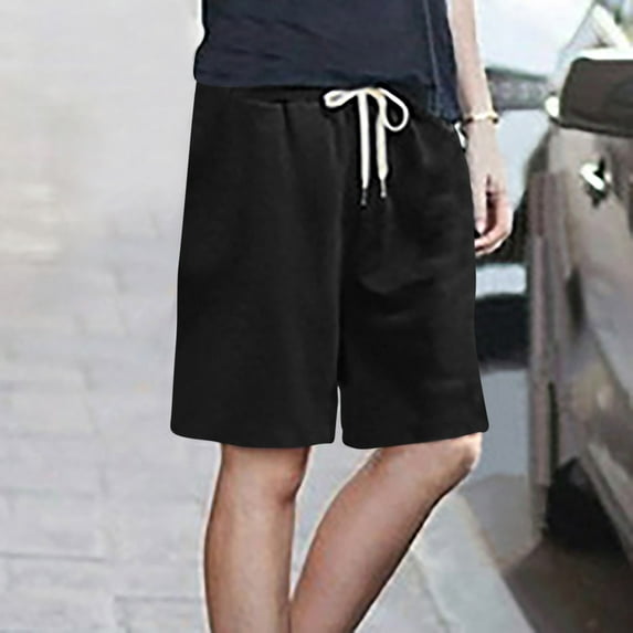 Women Pants Joggers Women's Casual Loose Pockets Drawstring Shorts Drawstring Tie Elastic Waist Loose Jogger Pants on Clearance