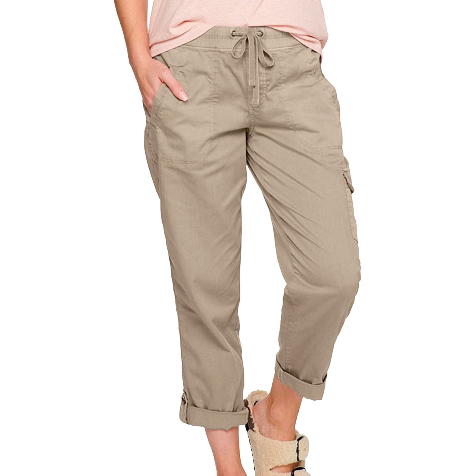 Stunning Elastic Waist Womens Cargo Pants Images
