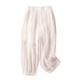 thumbnail image 1 of Women Pants Straight Wide Leg Baggy White Pants Casual Outfits Comfy Work Pants Trendy Pants for Women, 1 of 8