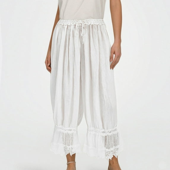 Women Pants Wide Leg Baggy Pants Capris Pants Casual Outfits Comfortable Work Pants Womens Dress Pants for Work