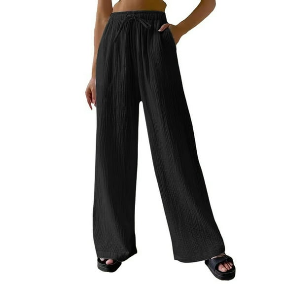 Women Pants Wide Straight Leg Baggy Black Pants Womens Pants Casual Soft Pants Womens Outfits