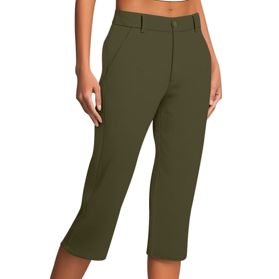 Women Pants Wide Straight Leg Baggy Pants Capris Pants Womens Pants Casual Soft Pants Slacks for Women