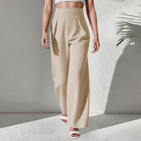 Women Pants Wide Straight Leg Baggy White Pant Casual Outfits Comfy Work Pants Work Pant Fashion Clothing