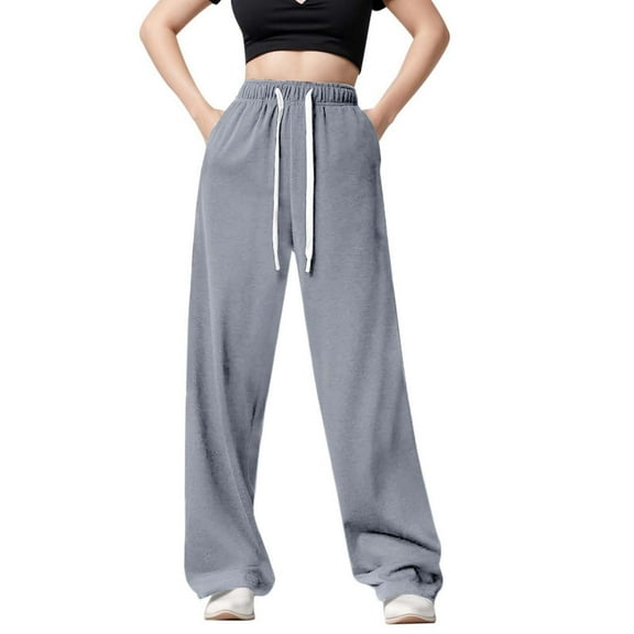 Women Pants Woman Pants Casual Grey Baggy Pants Lounge Pants for Women Wide Legged Pants with Pockets Fall Pants