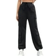 thumbnail image 1 of Women Pants Women's Casual Pants Black Baggy Pants Women Loose Sweatpants Women Wide Leg Pants for Women Fall Pants for Women, 1 of 9