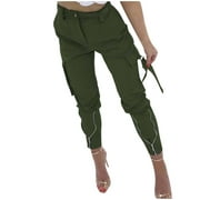 Women Pants with Pockets Ripped Color Pants High-waisted Trouse Long Spliced Women Casual Matching Pants Womens Pants Casual Print