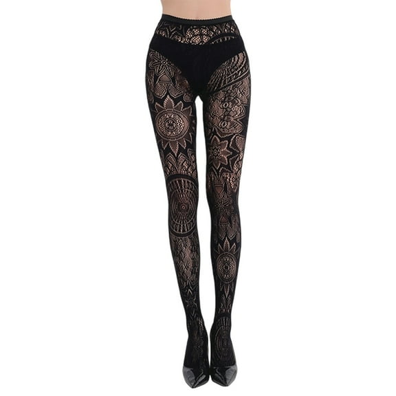 Women Pantyhose Halloween Stockings Hosiery Fishnet Sheer Pantyhose Breathable Hollow Out Womens Tights