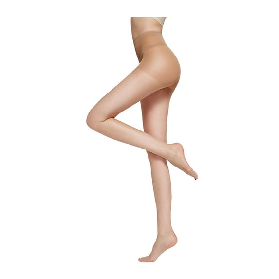 Women Pantyhose Ultra-thin See-through Mesh High Elasticity High Waist Seamless Anti-slip Solid Color Commute Dating Party Mini Skirt Matching Pantyhose