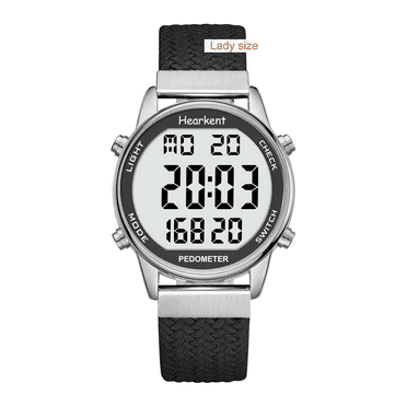 Women Pedometer Watch-Step Tracker Watch with Calories Counter-Non Bluetooth Pedometer Watches-LCD Large Numbers-30M Waterproof Watch-Sport Pedometer Watch Step Counter for Walking