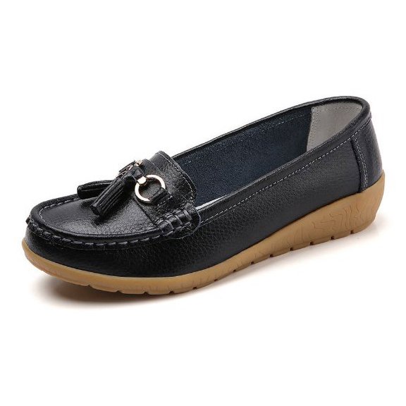 Women Penny Loafer Casual Comfort Slip on Shoes Walking Flat Driving Wide Width Shoes Ladies