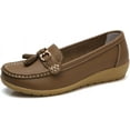 thumbnail image 1 of Women Penny Loafer Casual Comfort Slip on Shoes Walking Flat Driving Wide Width Shoes Ladies, 1 of 15