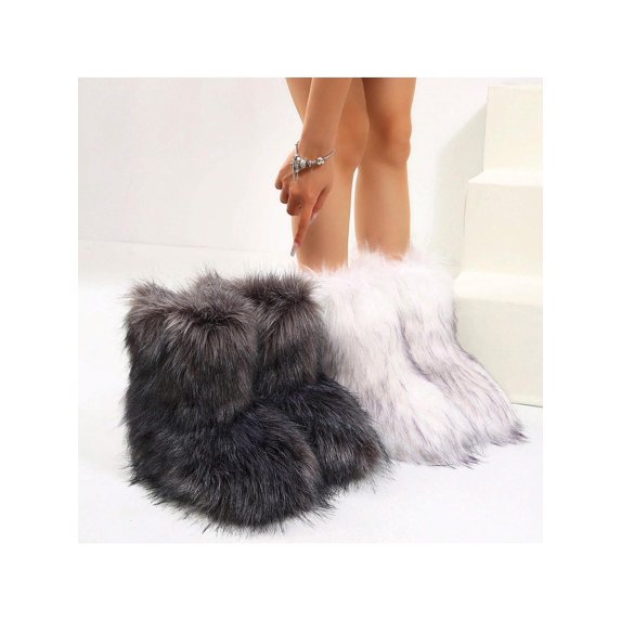 Women Personalized Winter Boots Stylish, Cozy Fur Boot for Warmth and Comfort