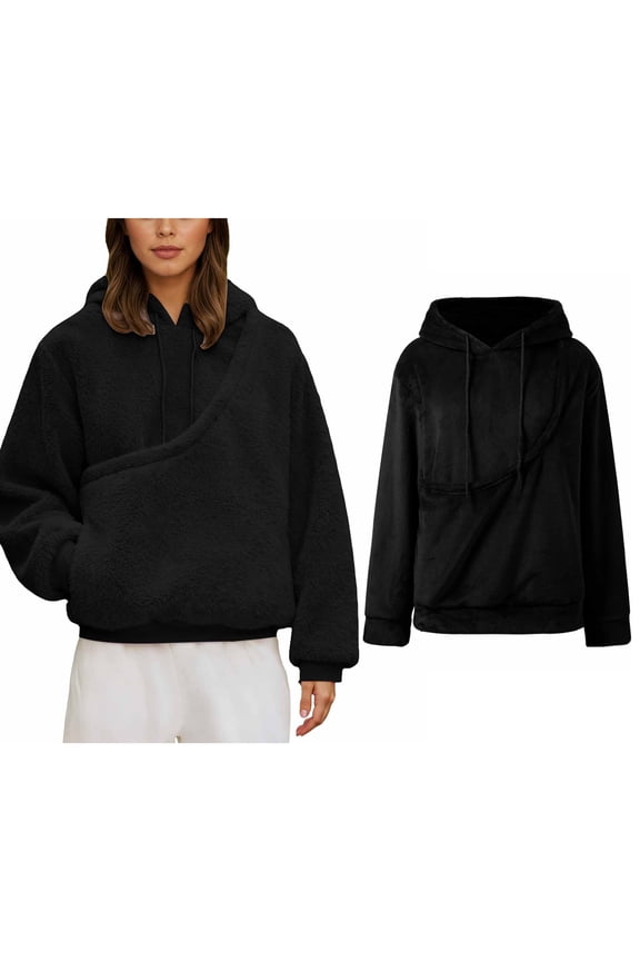 Women Pet Pouch Hoodie Pullover Pet Carrier Sweater Fashionable Long Sleeve Oversized Pocket Dog Pocket Hoodie Warm Fall Winter Clothes