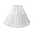 Women Petticoat 2 Adjustable Hoop Skirt Lace Slips Short Lolita