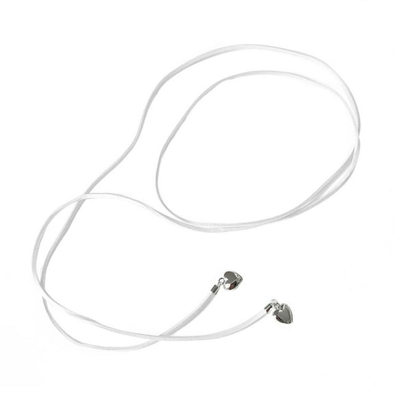 Women Pink Rope Knotted Bowknot Choker Adjustable Chain Y2K Sweet Cool Jewelry