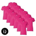 thumbnail image 1 of Women Pink T-Shirts Gildan Short Sleeve Basic Shirts - Single Shirt OR Pack of 6 OR Pack of 12 - S M L XL 2XL 3XL, 1 of 2