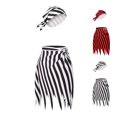 thumbnail image 1 of Women Pirate Skirt with Hats Two Piece Set Pirate Costume Halloween Cosplay Halloween Costume Women, Size XL, 1 of 4