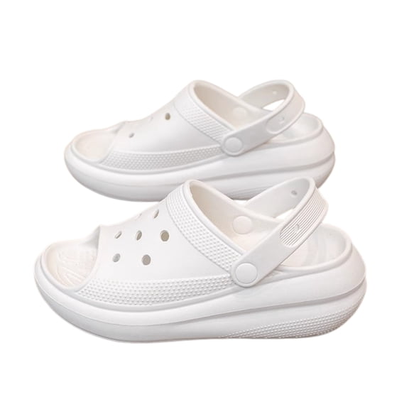 Women Platform Clogs Thick Sole Non Slip Slip On Sandals Beach Slides