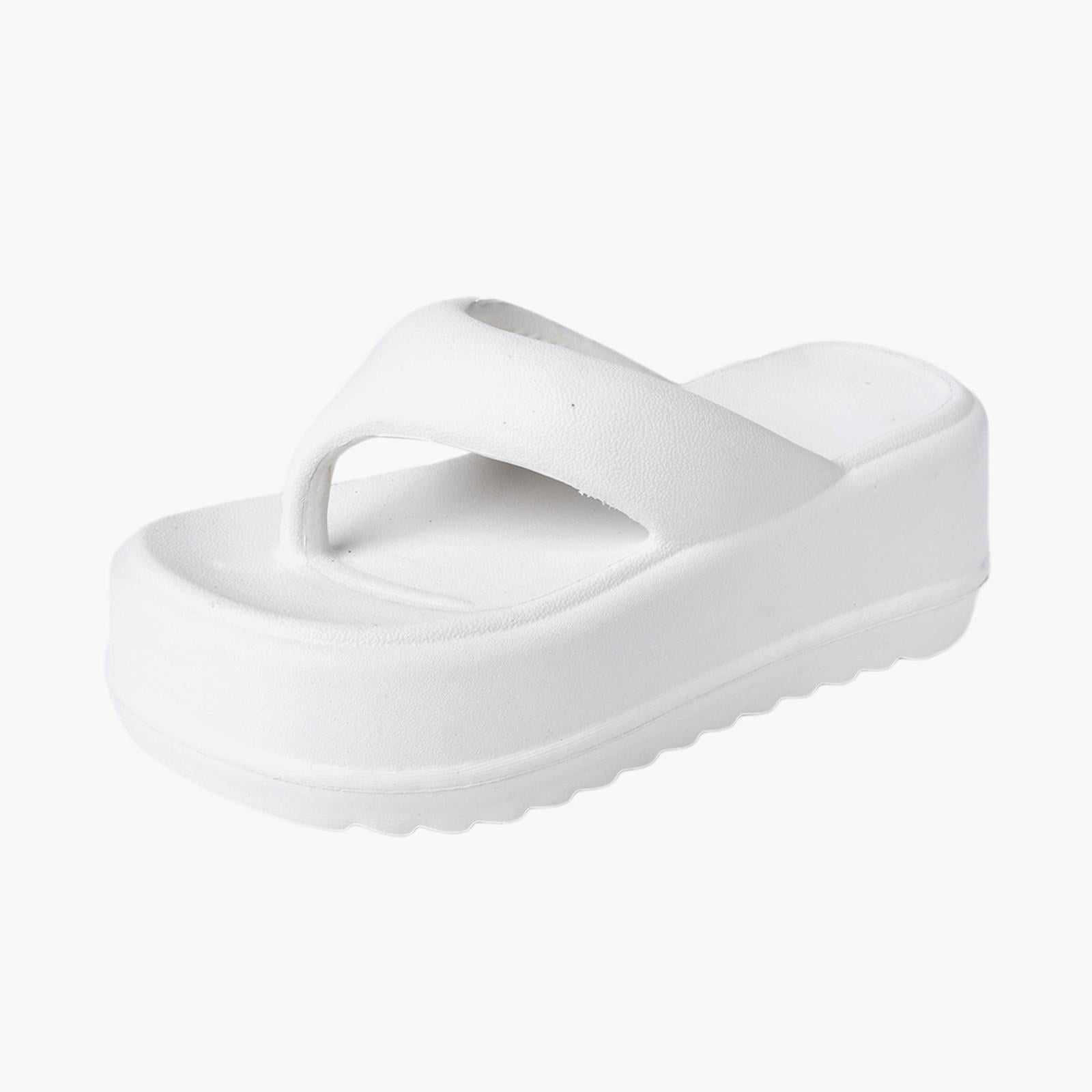 Women Platform Flip Flops Sandals Soft Anti Slip EVA Slippers Ladies Indoor and Outdoor for Travel Holidays Swimming Pool Cleaning Household 38 To 39
