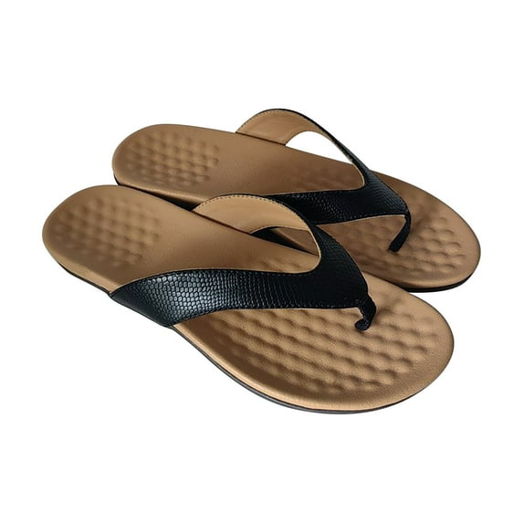 Women Platform Flip Flops for Women Soft Thong Sandals Summer Casual Comfortable Flat Slippers Sandals Women Solid Color Summer Beach Flip Flops Slippers Casual Shoes Black 10