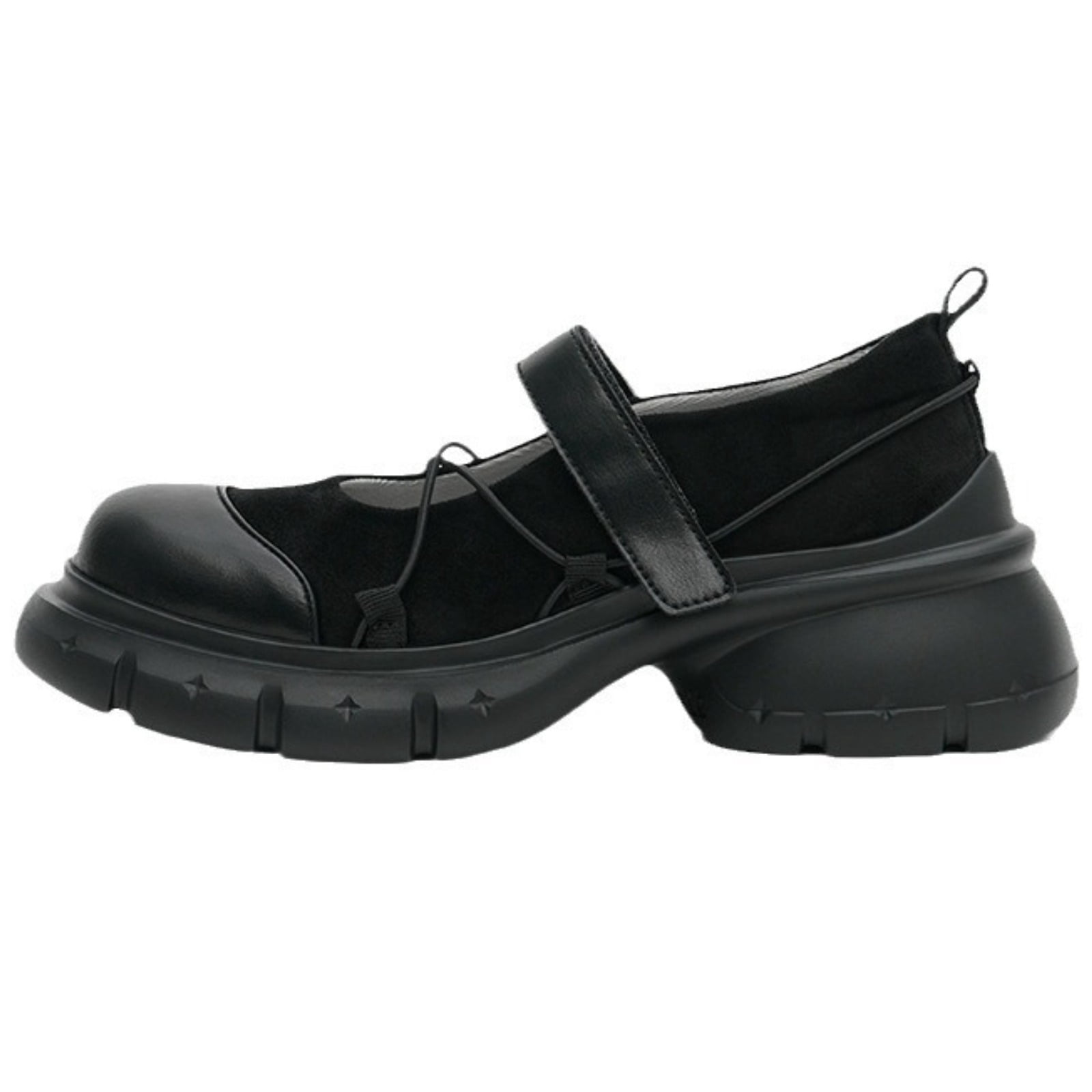 Women Platform Mary Jane Shoes Round Toe Strap Chunky Casual Comfort Dress Shoes