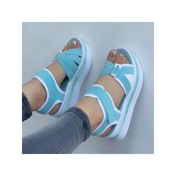 Women Platform Wedge Sandals Adjustable Mat Casual Summer Travel Outdoor