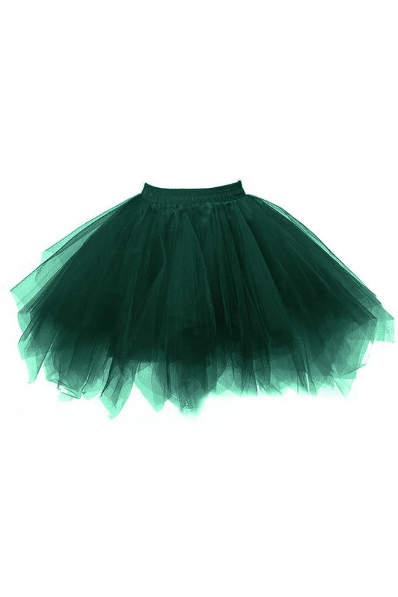 Women Pleated Gauze Short Skirt Adult Tutu Dancing Skirt Vacation Holiday Female Dailywear