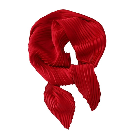 Women Pleated Scarf Lightweight Breathable Scarf Soft Comfortable All-Season Shawl Scarf Everyday Wear