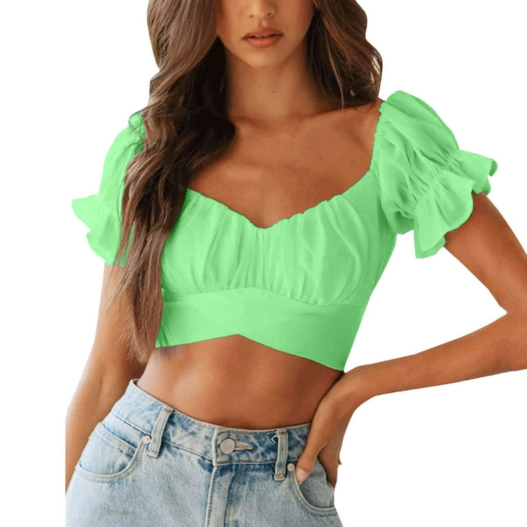 Mid length best sale crop tops