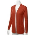 thumbnail image 1 of TheLovely Women & Plus Open Front Drape Classic Knit Cardigan With Pockets, 1 of 3