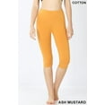 thumbnail image 1 of TheLovely Women's Essential Basic Cotton Spandex Stretch Below Knee Length Capri Leggings, 1 of 3