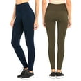 thumbnail image 1 of Women & Plus Seamless Extra Wide Banded High Waist Fleece Warm Leggings (Single & Multi-Packs Available), 1 of 5
