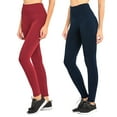 thumbnail image 1 of Women & Plus Seamless Extra Wide Banded High Waist Fleece Warm Leggings (Single & Multi-Packs Available), 1 of 5